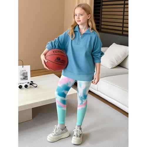 GRACE KARIN Girls Fall Outfit Teen 2 Piece Sweatshirt Sweatpant Back To School Tracksuit Fashion Cute Clothes Size 6-12
