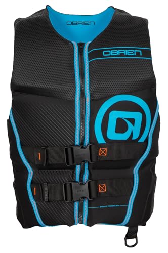 O'Brien Flex V-Back Life Jacket – Coast Guard Approved Adult Life Vest with Flex Fit Design, Lightweight Foam & Front Zip ...