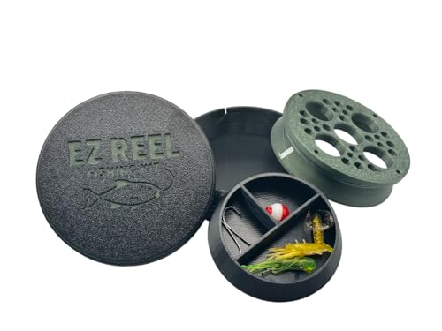 EZ Reel Fishing Kit EZ Reel Fishing Kit – Pocket Size Handline Fishing Reel | Ultimate Compact Rodless Reel Fishing Kit fo...