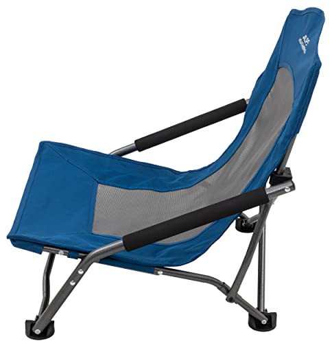 ALPS Mountaineering Rendezvous Low Camping Chairs for Adults with Arms, Cool Mesh Center, Powder Coated Steel Frame, Compa...