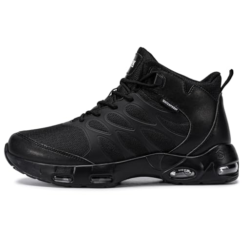 LARNMERN Men Non Slip Boots Restaurant Service Breathable Mesh Waterproof Outdoor Shoes Slip Resistant Work Ankle Boot Che...