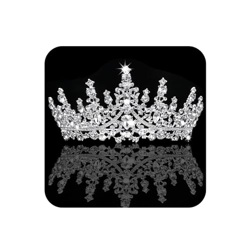 COCIDE Silver Tiara and Crown for Women Crystal Queen Crowns Rhinestone Princess Tiaras for Girl Bride Wedding Hair Access...