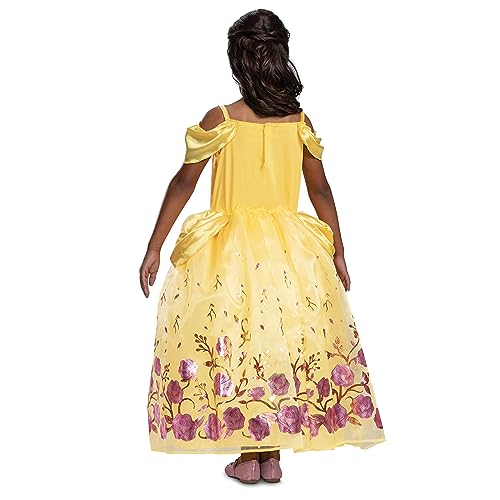 Princess Belle Costume for Girls, Official Disney Princess Costume Outfit, Kids Size (4-6x)