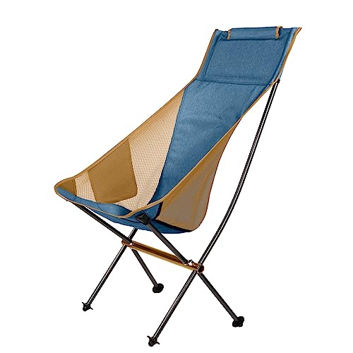 Klymit Ridgeline Camping Chair for Adults, Folding Chair for Outside, Blue