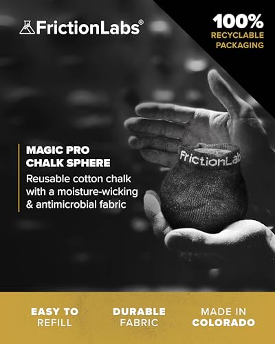 Friction Labs Gym Chalk – Magic Ball, PRO Ball (Chalk Bag Sock) | Non-Toxic Climbing Chalk for Bouldering, Gymnastics & More