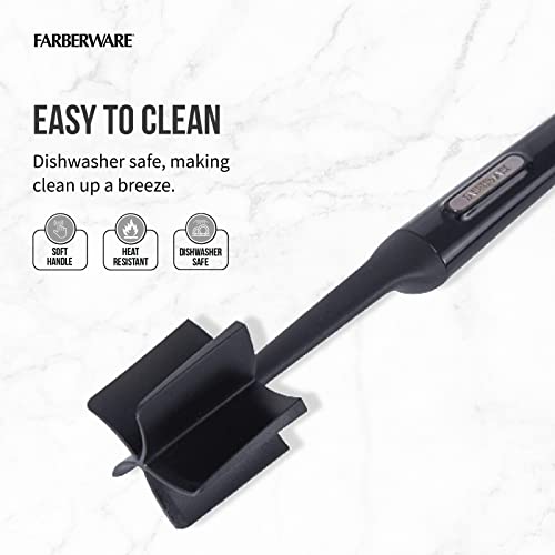 FARBERWARE Nylon Meat and Potato Masher – 5-Blade Ground Meat Chopper, Heat-Resistant to 450°F, Safe for Nonstick Cookwar...