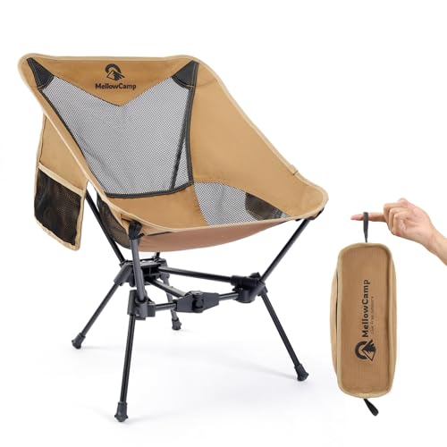 MellowCamp Camping Chair, Ultralight Folding Backpacking Hiking Chair, Compact Portable for Hiking, Camping, Backpacking, ...