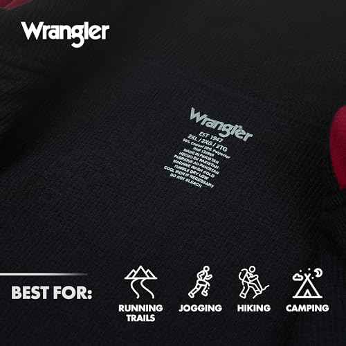 Wrangler Hoodies for Men Big and Tall - Thermal Lined Zip Up Sweatshirt