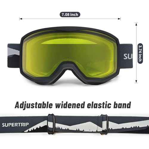 Supertrip Ski Goggles for Women Men, Anti-Fog UV Protection Snow Goggles Snowboard Goggles for Adult Youth