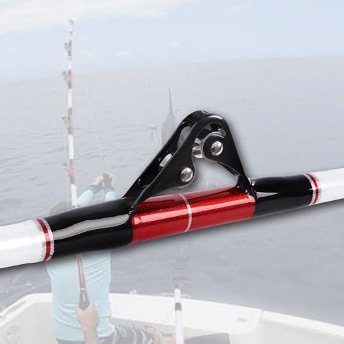 Fiblink Trolling Rod Saltwater Deep Dropper Big Game Rod Conventional Boat Roller Rod Carbon Fishing Pole (2 Pieces - 5'6"...
