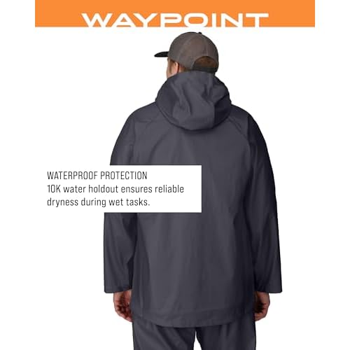 FROGG TOGGS Men's Waypoint Angler Waterproof, Durable Jacket with 4-Way Stretch
