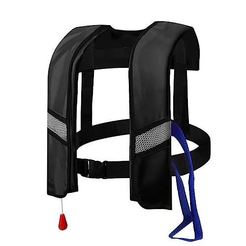 Adult Kayak Vest High Buoyancy Swim Vest Manual Inflatable Women's Men's Adjustable Safety Jacket Swimming Fishing Outdoor...