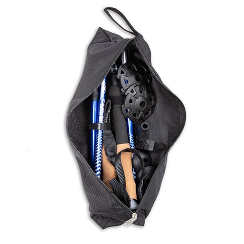 Cascade Mountain Tech Lightweight Aircraft-Grade Aluminum Trekking Poles with Extended Down Grip Plus Tip Kit
