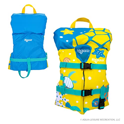 Oceans7 US Coast Guard Approved Infant Life Jacket 8-30 lbs – Type II Personal Flotation Device Flex-Form Chest - Seafoam ...