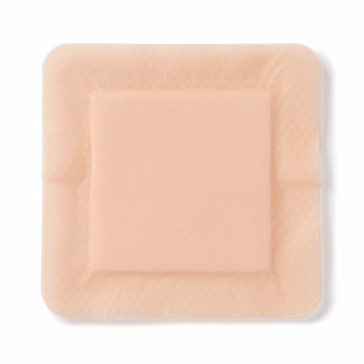 Medline Optifoam Gentle EX Bordered Foam Adhesive Dressing, 4" x 4" Square (10 Count)