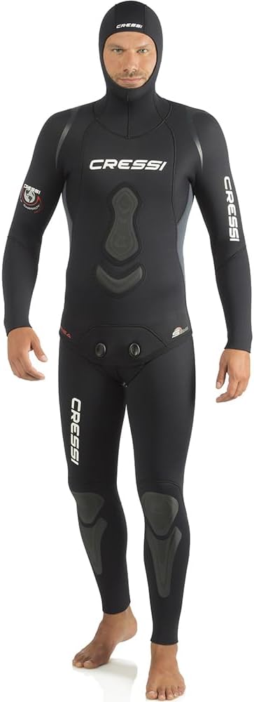 Cressi Apnea 2-pcs Freediving Spearfishing Wetsuit, Jacket & Pants, Loading Chest Pad, Knee Protection, Anatomical Design...