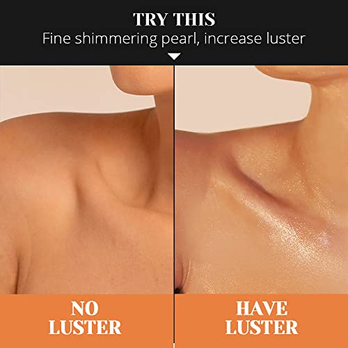 Liyalan Shimmer Body Oil 5 Color Gold 3.38 Fl Oz Face Glow Pearl Highlighter Illuminator Body Makeup Shine Glitter Gold Li...