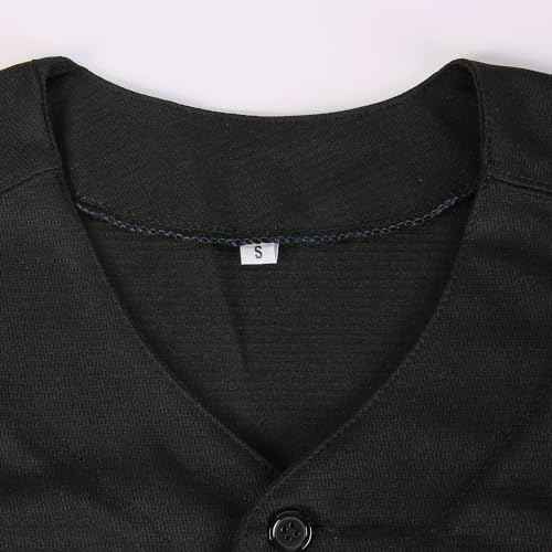 Men's Black Legend Baseball Jersey Number 42 Vintage Embroidered Retro Lightsout Jerseys Shirts