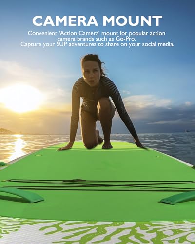 Mistral Stand Up Paddle Board, 11'6 x31''x6'' Inflatable SUP with Premium Paddleboard Accessories, Carry Bag, Dual Action ...