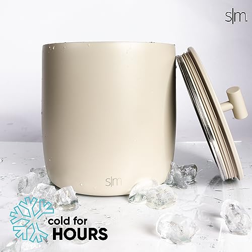 Simple Modern Vacuum Insulated Ice Bucket with Lid and Scoop | for Cocktail, Champagne, Wine, Beer, & Hosting | Stainless ...