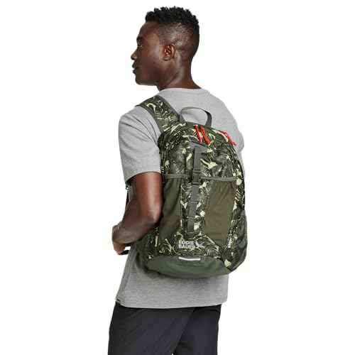 Eddie Bauer Stowaway Packable Backpack 30L with Water Resistant Finish and 2 Mesh Side Pockets for Water Bottles - Spruce