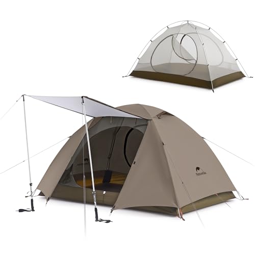 Naturehike Cloud River 2 Person 3 Person Backpacking Tent, Waterproof 2 Person 3 Person Tents for Camping, Double Layer Ca...