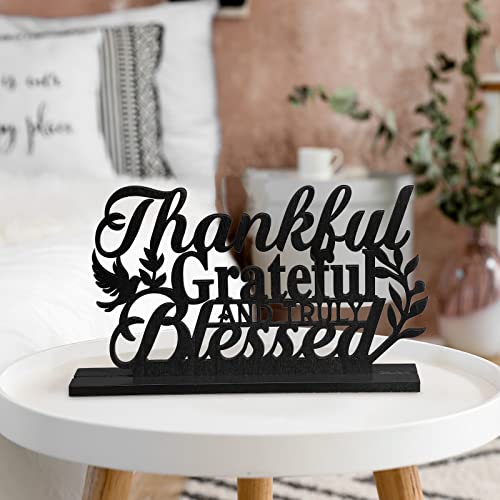 Geetery Inspirational Table Centerpieces Wooden Religious Inspirational Home Decoration Motivational Blessed Table Decor f...