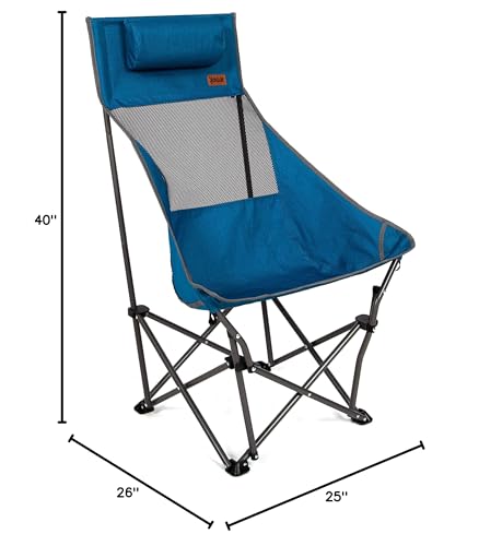 Mac Sports XP High Back Rocking Folding Camping Chair with Headrest - Lightweight Camping Chair Supports up to 225 LBs wit...