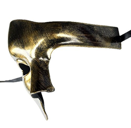Awlsyj Mens Masquerade Mask - Greek Roman Venetian Party Mask for Halloween Mardi Gras