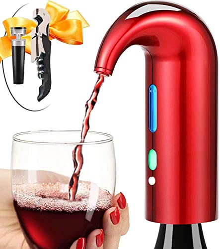 Wine Aerator Electric Wine Decanter – Easy One Touch Red & White Wine Accessories, Ideal for Beginners and Enthusiasts, Sp...