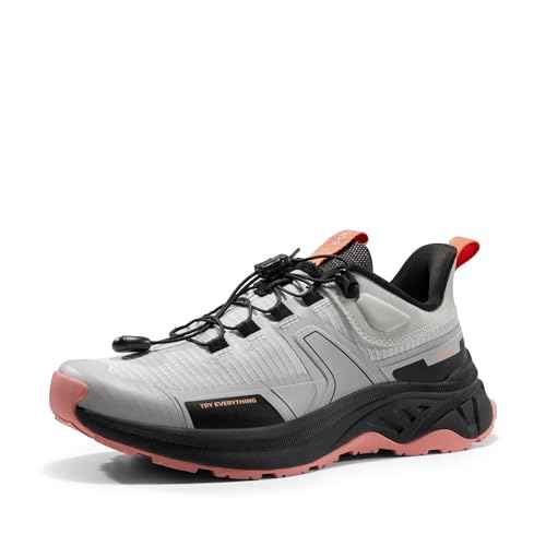 NORTIV 8 Women's Lightweight Hiking Shoes Quick Laces Outdoor Fashion Sneakers Gladiator