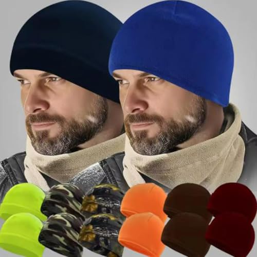 Winter Warm Cycling Hat Thermal Windproof Fleece Keep Warm Skull Cap Cold Proof Outdoor Sports Hiking Running Ski Beanie Cap