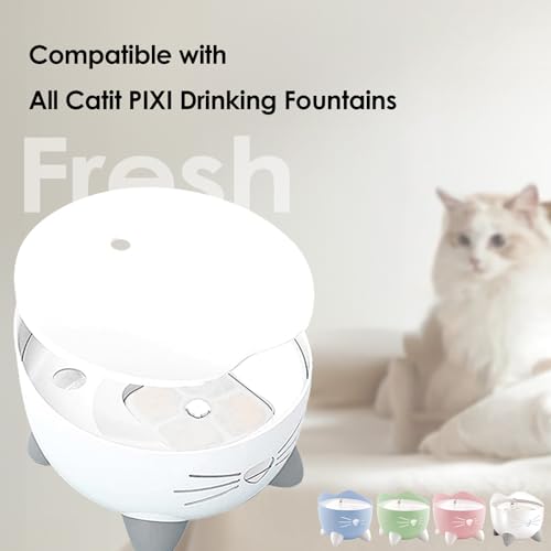 16-Pack Cat Water Fountain Filter Compatible With Catit Pixi Water Fountain Filter Replacement Triple Action Water Filter,...