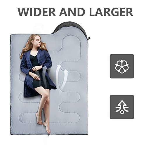 ORTHOMTEX Sleeping Bags for Adults,Kids & Girls-Warm & Cold Weather Lightweight Waterproof Sleeping Bag Backpack with Comp...