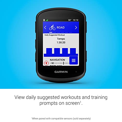 Garmin Edge 840, Compact GPS Cycling Computer with Touchscreen and Buttons, Targeted Adaptive Coaching, Advanced Navigatio...