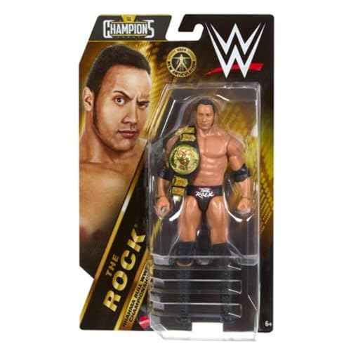 WWE Champions The Rock with Attitude Era Championship Belt 6" Basic Action Figure