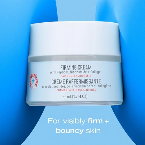 First Aid Beauty Firming Collagen Cream with Collagen, Peptides and Niacinamide – Day + Night Anti-Aging Face Moisturizer...