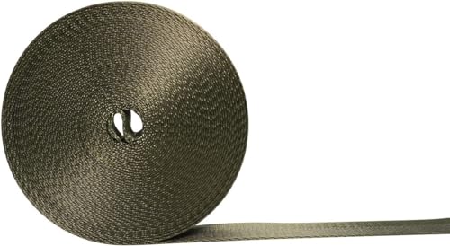 Devobunch 1 Inch Nylon Webbing Strap, Heavy Duty Nylon 10|25 Yard Webbing Roll, Durable Nylon Strapping for Indoor or Outd...