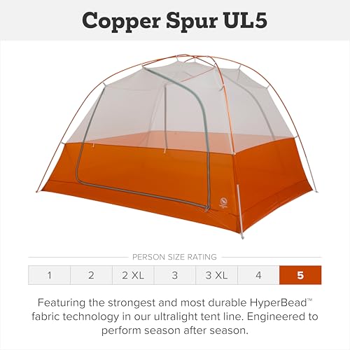 Big Agnes Copper Spur UL - Backpacking Tent for Camping, 3 Season, Ultralight, Waterproof, Anodized Poles