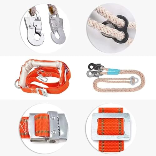 Tree Climbing Spike, Tree Climbing Spike Set 2 Gears Non-Slip Tree Climbing Gear, Tree Climbing Tool Equipment with Gaff G...
