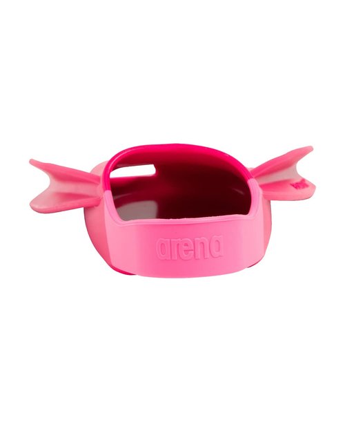 Arena Unisex Adult Powerfin Pro II Swim Training Fins Men and Women Silicone Short Blade Flippers Left/Right Customized, Pink, Size 9.5-10.5