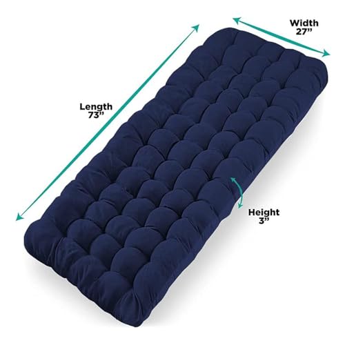 Zone Tech Camping Cot Mattress Pad Premium Quality Outdoor Comfortable Thicker Cotton Sleeping Cot Lightweight Waterproof ...