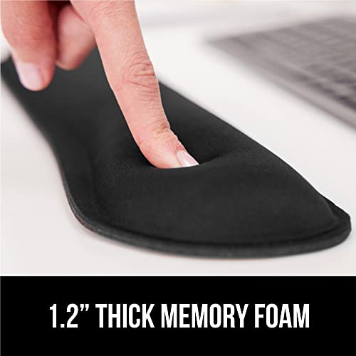 GORILLA GRIP Silky Memory Foam Wrist Rest for Computer Keyboard, Mouse, Ergonomic Design for Typing Pain Relief, Desk Pads...
