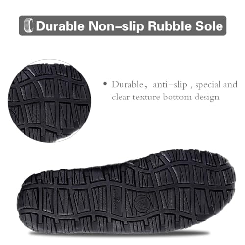 shoeslocker Mens Slippers Microsuede Moccasin Memory Foam House Shoes