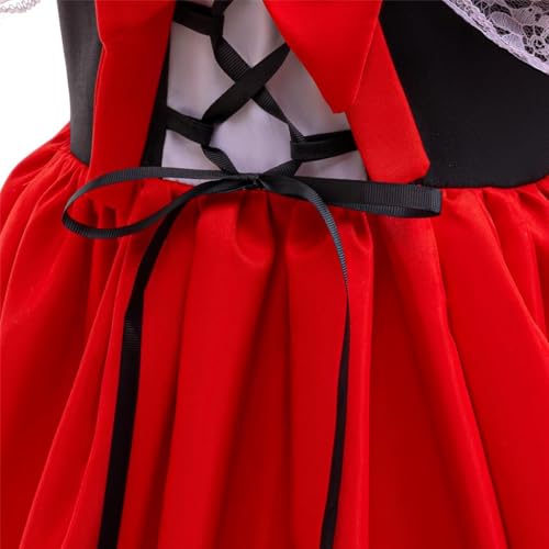 Dressy Daisy Little Red Riding Hood Fancy Dress Up Costume Set with Cloak Cape for Toddler and Kids Girls