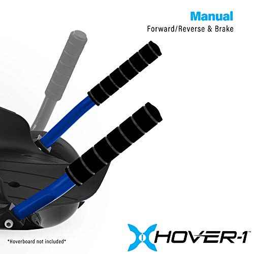 Hover-1 Falcon-1 Buggy Attachment | Turbo LED Lights, Compatible with All 6.5" & 8" Hoverboards, Hand-Operated Rear Wheel Control, Adjustable Frame, Easy Install