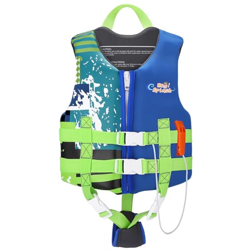 HeySplash Toddler Swim Vest, Kids Swimming Jacket Fit 30-50/50-80lbs, Child Floaties Vest wiht Safety Strap, Float Jacket ...