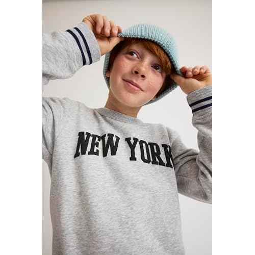 The Children's Place Long Sleeve Crew Neck Pullover Sweatshirt