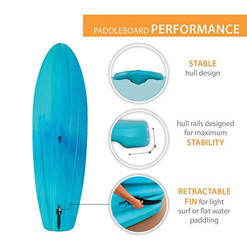 LIFETIME 91014 Horizon 100 Stand-Up Paddleboard, 2 Pack, Paddles Included, 10 feet