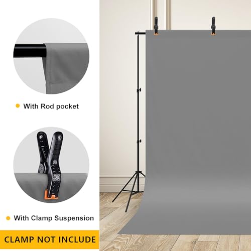 CPLIRIS 10x12ft Gray Backdrop Photography Grey Photo Shooting Background with Matt Surface for Protrait Photoshoot